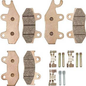 Front Rear Brake Pads Sintered for Yamaha YFZ450 YFZ450R YFZ450X Raptor 700 700R, OEM# 5TG-W0045-20-00 5TG-W0045-30-00 5TG-W0046-10-00