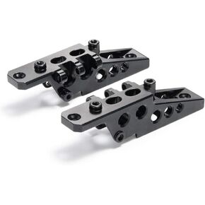 2Pcs Front & Rear Axle Shock Link Mount for 1/10 RC Axial Wraith 90018 90048 90053 RR10,Black