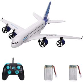 طائرة GoolRC A380 RC، طائرة تحكم عن بعد 2.4G 3CH، طائرة RC سهلة الطيران للمبتدئين، نموذج طائرة شراعية بأجنحة ثابتة من إسفنج EPP مع 3 بطاريات للأطفال