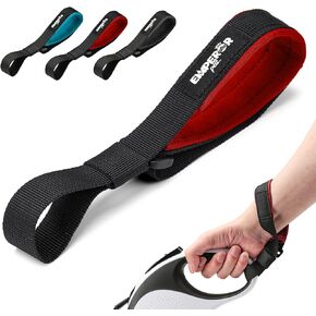 Emperor Pets Retractable Dog Leash Hand or Wrist Strap Accessory - Loosen Grip for Your Hands, Better Control with Greater Comfort -Classic Black