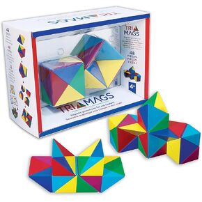 Tri-Mags Magnetic Puzzle Toy, 48 Piece STEM Learning Toy