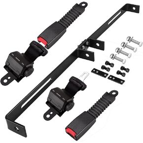 Golf Cart Seat Belts Kit Universal Retractable 47.64" for EZGO TXT Yamaha Club Car Golf Carts(NOT FIT 2 Passenger Club Car Precedent Yamaha G29 Drive EZGO RXV) in Kuwait