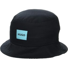 HUGO Men's Square Logo Bucket Hat