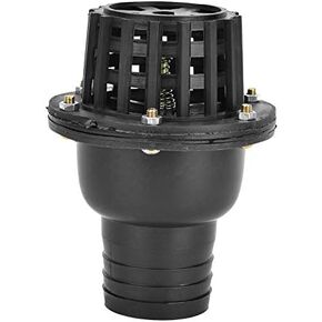 Water Pump Foot Valve Black PVC Low Pressure Flat Check Valve for Fluid Machine Shower Head 4 Sizes(2in)