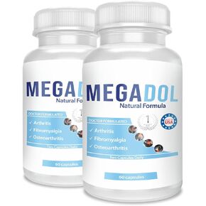 Megadol: Maximum Strength Glucosamine Supplement for Healthy Joints, Mobility, and Comfort I 60 Vegan Caps -2