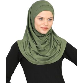 Prien Chic Ready To Wear Hijab For Women, Muslim Long Turban Undercap Set, Instant Scarf, Prayer Clothes For Girls, Abaya