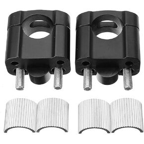 Motorcycle Handlebar Risers Universal HandleBars Mount Clamps Fit for 1-1/8 inch(28mm) or 7/8 inch (22mm) handlebar of Motorcycle Dirt Bike ATV, Black