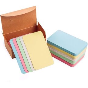 Blank Paper Message Card Business Cards Vocabulary Word Card Index Cards - About 100pcs (Pastel)