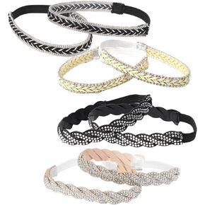 Healvian 4 Pairs of Shoe Ankle Straps Bling High Heel Anti Loose Straps Adjustable Detachable Shoe Strap Band Shoelace for High Heels