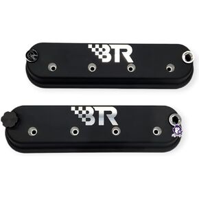 BTR LS Valve Covers Black Pair - No Coil Mounts - Cast Aluminum Brian Tooley Valvecovers 4.8 5.3 5.7 6.0 6.2 7.0 LS1 LS3 LQ4 LS7