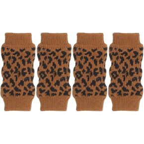 POPETPOP Dog Leg Warmers - Winter Warm Socks Knitted Dog Leg Hock Protector & Cat Leg Hock Protector for Small Dogs Cats
