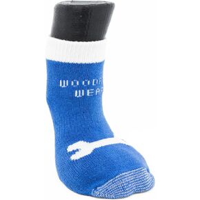 Power Paws Advanced Dog Socks, Blue with A Bone, XXS, Fits to 12 pounds