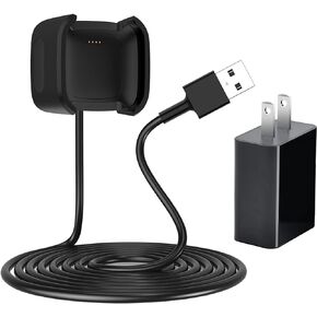Wall Charger for Fitbit Versa 2, Replacement USB Charging Cable Dock Compatible with Fitbit Versa 2 Health & Fitness Smartwatch, with Wall Charger Plug Adapter in Kuwait