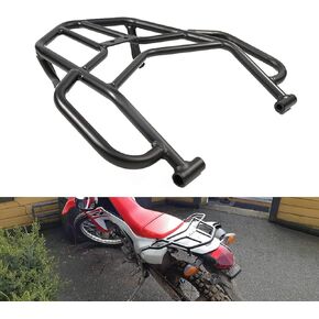 Motorcycle Rear Luggage Rack with Hand Grip Rail Bar for Honda CRF250L CRF250M CRF250 Rally 2012-2019 (Black)