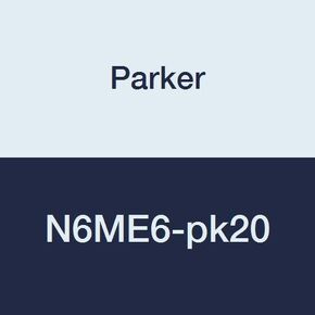 باركر N6ME6-pk20 مرفق، 90 درجة، Comp x M، مقاس 3/8 بوصة، نايلون (عبوة من 20 قطعة)