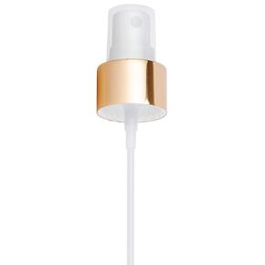 24-410 Gold Fine Mist Spray Top Closure, 6.875 inch dip tube length (12 PACK)