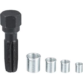 X AUTOHAUX 5 Pcs 14mm Engine Cylinder Head Rethreaded Kit Spark Plug Rethreader Kit Reamer Cylinder Thread Repair Tool