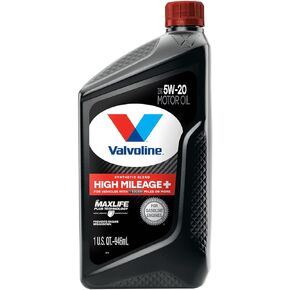 Valvoline High Mileage 150K with Maxlife Plus Technology Motor Oil SAE 5W-20 1 QT