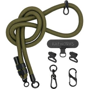 حزام الهاتف الخليوي الحبل الهاتف Crossbody سميكة حبل الهاتف حبال 47in-63in قابل للتعديل
