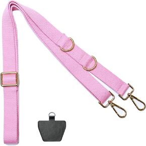 Adjustable Skin-Friendly Cotton Crossbody Phone Lanyard,2mm Thick Neck Strap,Adjustable Lanyard(39in - 67in)