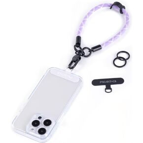 project-cb Phone Wrist Strap×1,Phone Tether Tab×2,Phone Wristlet,Phone Lanyard Wrist Strap,Key Holder,Keychain,Key Ring×2 (Black)