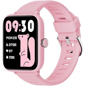 BIGGERFIVE Kids Fitness Tracker Watch, Pedometer, Heart Rate, 5ATM Waterproof, Sleep Monitor, Alarm Clock, Calorie Step Counter, 1.5" HD Touch Screen Smart Watch for Boys Girls Ages 5-14