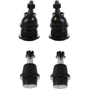 PartsW - 4 Pc Suspension Kit for Cadillac Escalade 02-06/ Chevrolet Avalanche 1500 02-06/ Silverado 1500 99-07/ Tahoe 01-06/ GMC Sierra 1500 99-07 1500 + More Front Upper and Lower Ball Joints