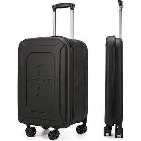 ELDA Collapsible Suitcase Checked Fully Foldable Luggage Hardshell Carry-On Rolling Suitcases with Silent Spinner Wheels,Combination Lock Travel for Men Women (24-Inch)