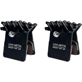L03A Metal Brake Pads with Cooling Fin, Compatible with Shimano DEORE XT M8100, SLX M7100, DURA-ACE R9150, ULTEGRA R8050, Shimano 105 R7000, TIAGRA 4700, METREA U5000, GRX