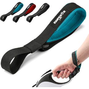 Retractable Dog Leash Add-On Accessory - Hand and Wrist Strap - for Greater Comfort, Loosen Grip for Your Hands and Better Control - Aura Blue