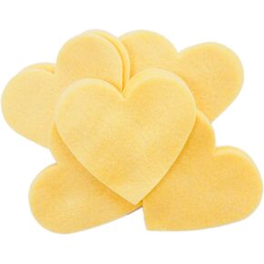 Playfully Ever After 3 Inch 28pc Felt Hearts (Buttercream Yellow)
