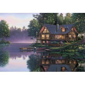 Ledgebay Paint by Number for Adults: Beginner to Advanced Number Painting Kit - Fun DIY Adult Arts and Crafts Projects - Kits Include - (Cabin Fever, 16" x 20" Unframed)