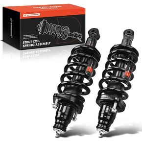 A-Premium Front Pair (2) Complete Strut & Coil Spring Assembly Compatible with Honda CR-V CRV 2002 2003 2004 2005 2006, Driver and Passenger Side
