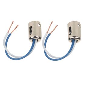 2Pcs 1076 1142 1176 S8 BA15D Car Bulb Socket LED Bulb Light Lamp Socket Adapter Extension Wire 1142 Socket Car Light Bulb Adapter Plug 1076 Adapter BA15D Socket