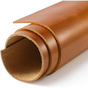 12" x 18" Tooling Leather Square 1.8-2.0mm Thick Leather Sheets for Crafts Full Grain Leather Leather Roll Oil Leather Pieces for Wallet Making Laser Engraving Tooling Earring Leather Work