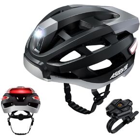 Smart Bike Helmet with Bluetooth, LED Headlight, Turn Signals, and Noise-Cancelling Headphones - IPX5 Waterproof, Long Battery Life in Kuwait