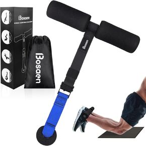 Nordic Hamstring Curl Strap, Upgraded Stability Nordic Curl Strap with Strong & Non-Slip Metal Buckle for Hamstring Curls, Sit-ups, Spanish Squats, Ab Workout, 5 Second Setup for Men & Women