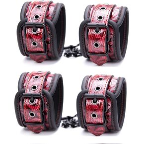 Ankle Straps Wrist Cuffs Leather Padded Fitness Straps for Sports and Home Gym Training, Soft and Durable Bracelets for a Comfortable Fit