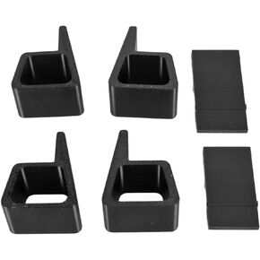 4pcs Game Console Heightening Bracket Slip Resistant Accessories for S X, Easy Installation, High Accuracy 3D Printed, Anti Slip, ABS Material, Black