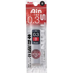 Pentel XC273-B Pack Mechanical Pencil Refill, Ain Refill, 0.3 mm, B