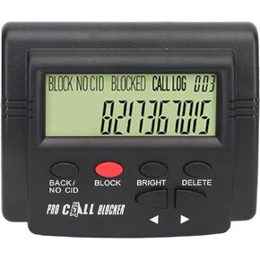 Call Blocking Device with LCD Display, 4000 Groups Large Capacity Prevent Harassment Caller ID Box with LCD Display for Landline Phones