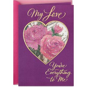 Hallmark Romantic Mothers Day Card for Wife, Girlfriend, or Partner (You're Everything to Me)