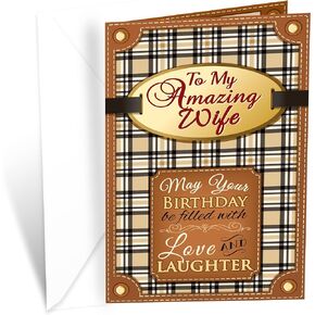 Prime Greetings Daughter Birthday Card, Made in America, Eco-Friendly, Thick Card Stock with Premium Envelope 5in x 7.75in, Packaged in Protective Mailer