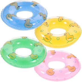 15 قطعة من حلقات الصور العائمة من SAFIGLE، تصميم ملون صغير صغير قابل للنفخ، ديكورات سباحة مشرقة للفتيات، ألعاب بيت الدمى المائية المصغرة، دعائم المنزل، زخارف السباحة العشوائية، حلقة جميلة، دمية صغيرة in Saudi Arabia
