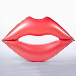 Giant Red Lips Pool Float – Extra Large Adult Water Lounger 70.86x62.99 Inch Large Pool Float Inflatable Mouth Print Row Water Toy Rest Swimming Red Lounger for Party