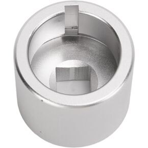 Crank Socket, Sturdy Construction Silver Aluminium Alloy Rust Resistant High Strength Crank Shaft Turning Socket for SBC 5.7L 305 350 400 V8