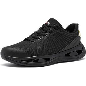 أحذية LARNMERN ذات المقدمة الفولاذية للنساء أحذية عمل مقاومة للانزلاق أحذية رياضية آمنة خفيفة الوزن ومريحة وقابلة للتنفس (10 نساء، أسود) in Kuwait