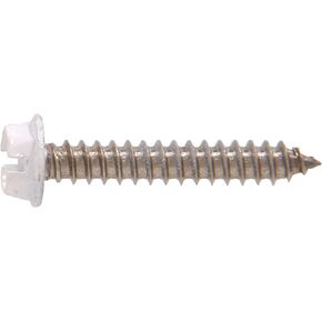 The Hillman Group 4456 8 x 1-Inch Hex Washer, Head, Slotted Metal Sheet Screw, Stainless with Painted Head, 20-Pack
