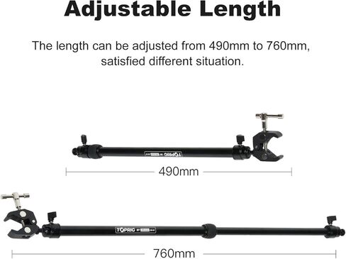 Accsoon Toprig Camera Slider Support Arm Stabilizer, Ajustable Tripod Support Arms for Increasing Stability in Aluminum Alloy, for Toprig S60 Slider - 2 Packs in Kuwait