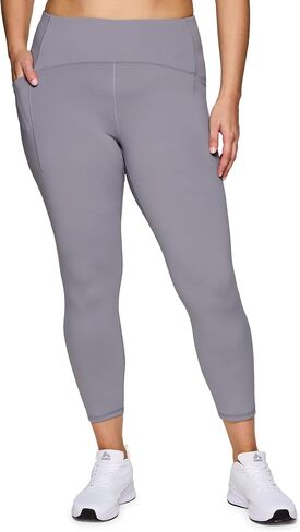 RBX Women's Squat Proof 7/8 Legging with Pockets, Quick Dry Running Leggings with Curved High Rise Waistband with Plus Sizes in Saudi Arabia